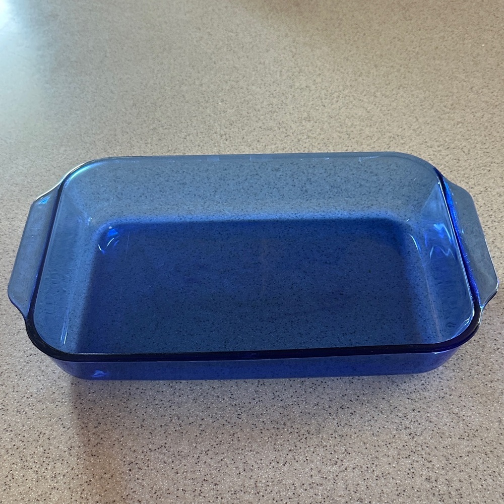Vintage VTG Pyrex Blue Cobalt 9×13 casserole baking dish